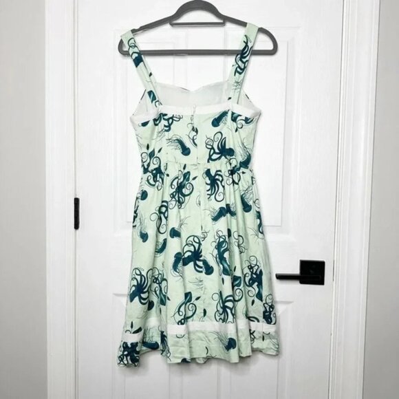 MODCLOTH Unicorn "Heck Yes" Jellyfish Octopus Print Rockabilly Dress Size M HTF - Picture 10 of 10